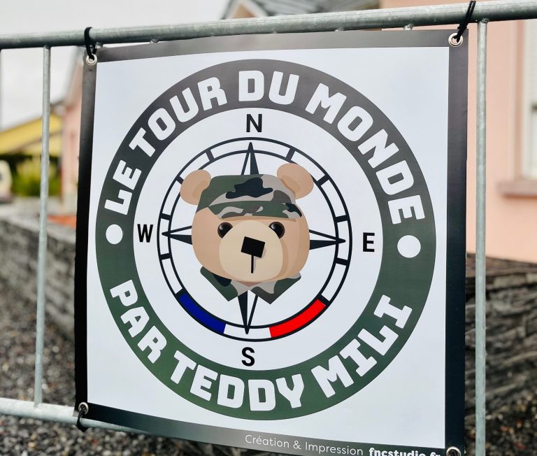 bâche imprimée communication extérieure logo